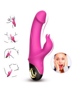ARMONY - METEROR DILDO VIBRATOR RABBIT ROTATOR FUCHSIA 2