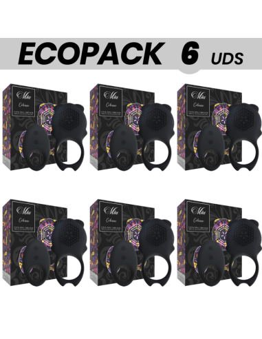 ECOPACK 6 UNITS - MIA COLOSSEO BLACK REMOTE CONTROL RING