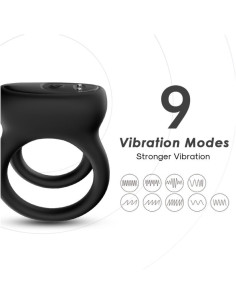ARMONY - DOUBLE RING VIBRATOR BLACK 2