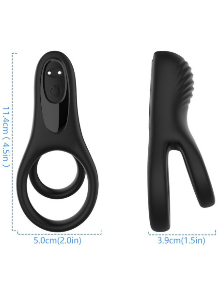 ARMONY - DOUBLE RING VIBRATOR BLACK