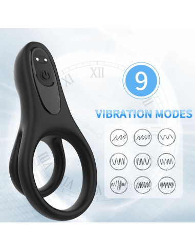 ARMONY - DOUBLE RING VIBRATOR BLACK