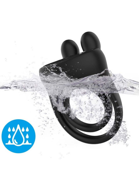 ARMONY - RING VIBRATOR RABBIT BLACK