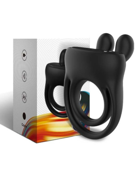 ARMONY - RING VIBRATOR RABBIT BLACK