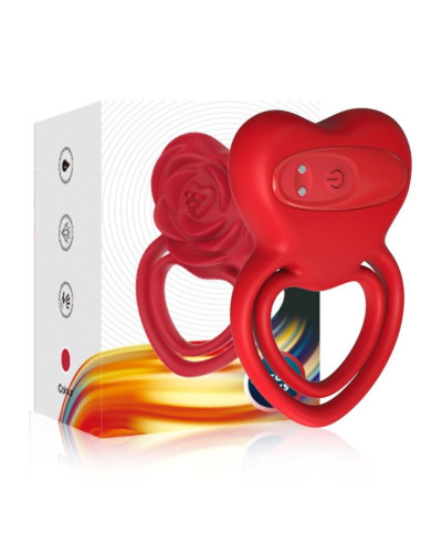 ARMONY - RING VIBRATOR HEART RED