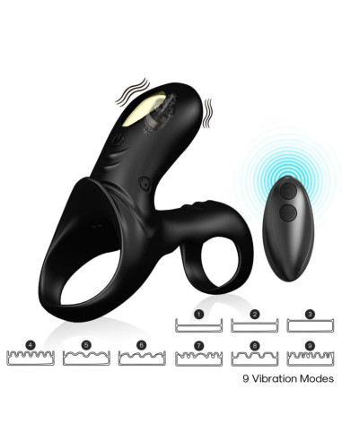 ARMONY - RANGER DOUBLE VIBRATOR RING FOR COUPLES BLACK