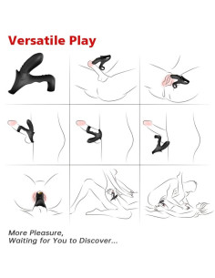 ARMONY - RANGER DOUBLE VIBRATOR RING FOR COUPLES BLACK 2