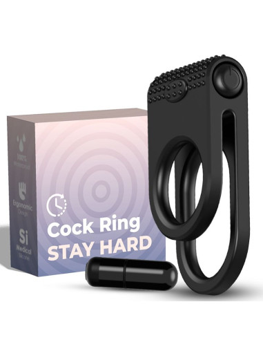 ARMONY - TWINS DOUBLE VIBRATOR RING FOR COUPLES BLACK