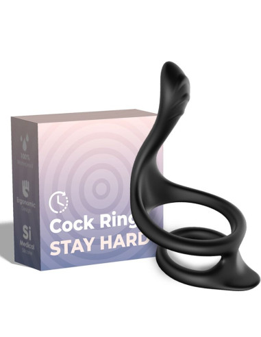ARMONY - TAIL DOUBLE ANAL RING BLACK