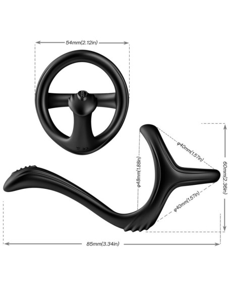 ARMONY - TREASURE DOUBLE ANAL RING BLACK