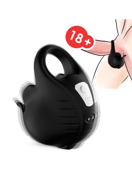 ARMONY - CUPPING VIBRATOR RING REMOTE CONTROL BLACK