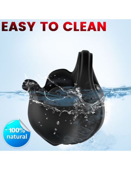 ARMONY - CUPPING VIBRATOR RING REMOTE CONTROL BLACK