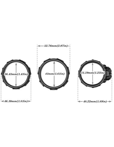 ARMONY - RINGS CALAVERA SILICONE BLACK