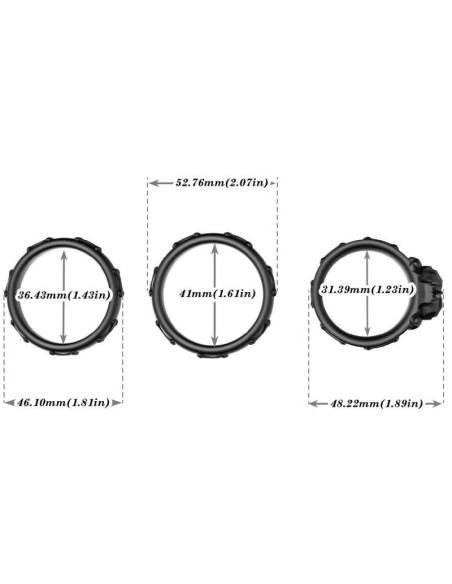 ARMONY - RINGS CALAVERA SILICONE BLACK