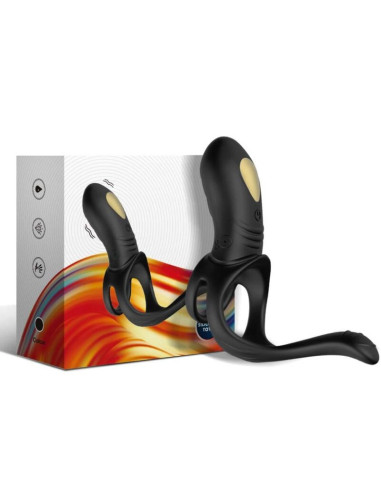 ARMONY - JOY JUMPER RING VIBRATOR FOR COUPLES and ANAL PLUG BLACK