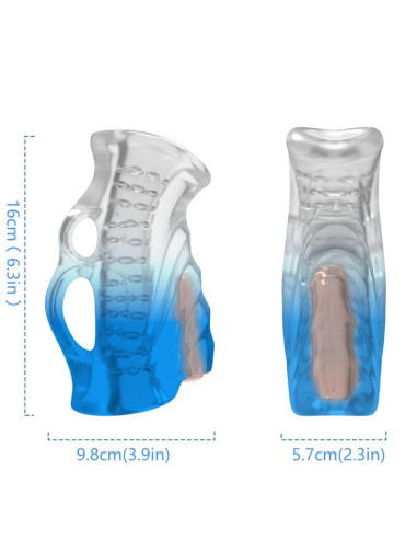 ARMONY - MASTURBATOR FINGER and VIBRATOR BLUE GRADIENT