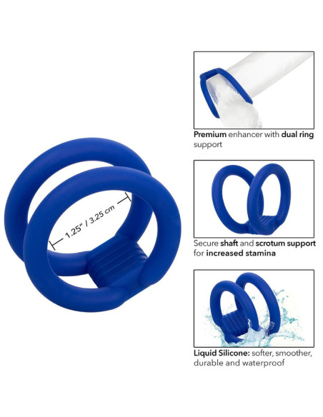 CALEXOTICS - ADMIRAL DUAL COCK CAGE BLUE