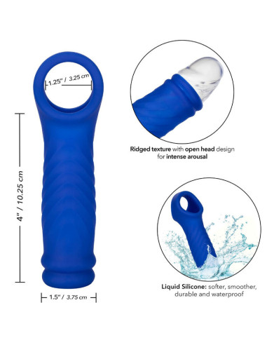 CALEXOTICS - ADMIRAL WAVE PENIS COVER LIQUID SILICONE BLUE
