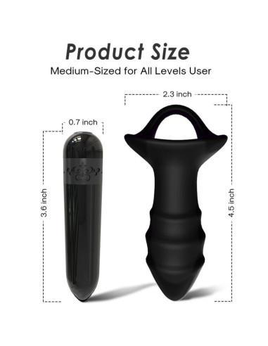ARMONY - KYLIN FINGER VIBRATOR and ANAL PLUG REMOTE CONTROL BLACK