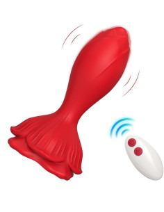 ARMONY - PINK VIBRATOR and ANAL PLUG SMALL REMOTE CONTROL RED