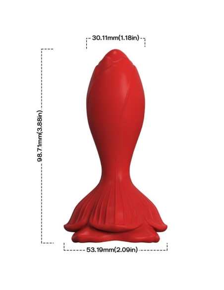 ARMONY - PINK VIBRATOR and ANAL PLUG SMALL REMOTE CONTROL RED