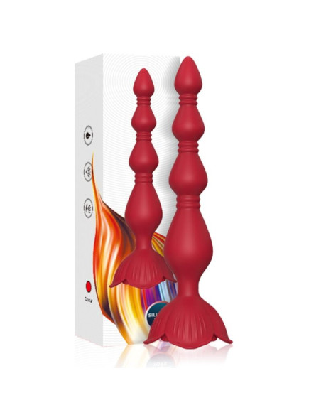 ARMONY - PINK VIBRATOR PAGODA and ANAL PLUG RED