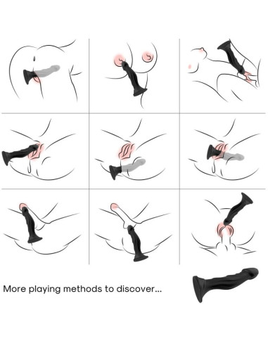 ARMONY - DILDO VIBRATOR and ANAL PLUG REMOTE CONTROL BLACK