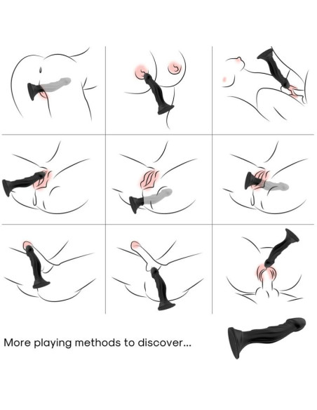 ARMONY - DILDO VIBRUOJAMAS IR ANALINIS KAIŠTUKAS, JUODAS, NUOTOLINIO VALDYMO VALDYMAS