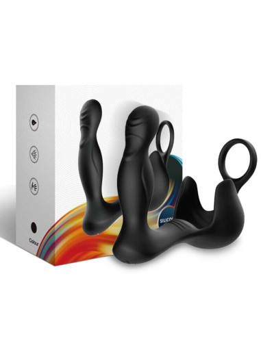 ARMONY - SURROUND VIBRATOR ANAL and STIMULATOR TESTICULOS and RING REMOTE CONTROL BLACK