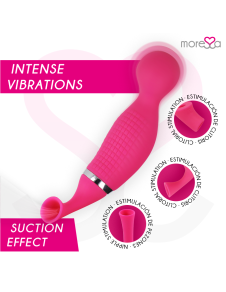 MORESSA - KIRK DUO SUCTION MULTI-PERFORMANCE MASSAGER PREMIUM SILICONE RECHARGEABLE