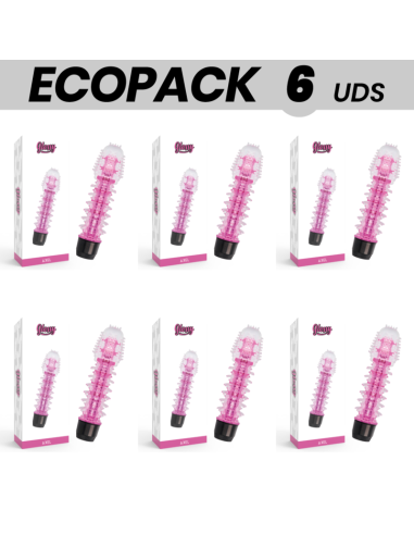 ECOPACK 6 UNITS - GLOSSY AXEL VIBRATOR PINK