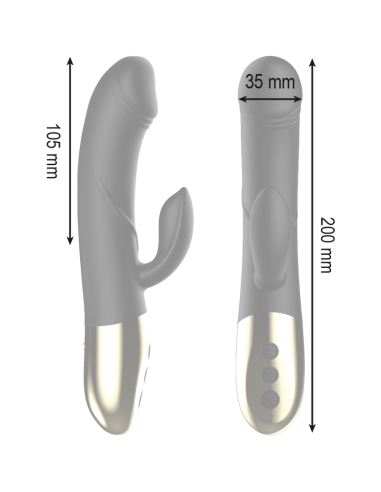 IBIZA - POWERFUL ANATOMICAL VIBRATOR WITH RABBIT