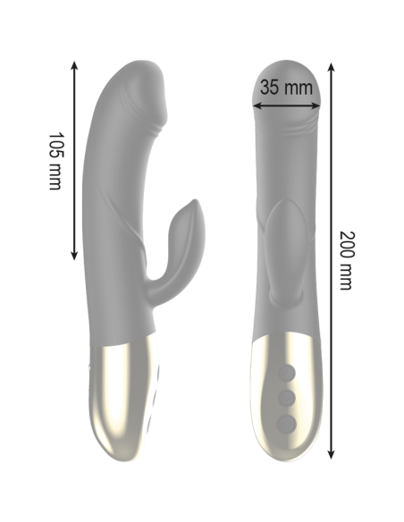 IBIZA - POWERFUL ANATOMICAL VIBRATOR WITH RABBIT