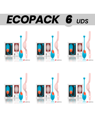 ECOPACK 6 VIENETAI - WEARWATCH EGG NUOTOLINIO VALDYMO TECHNOLOGIJA WATCHME MĖLYNA - ROŽINIS