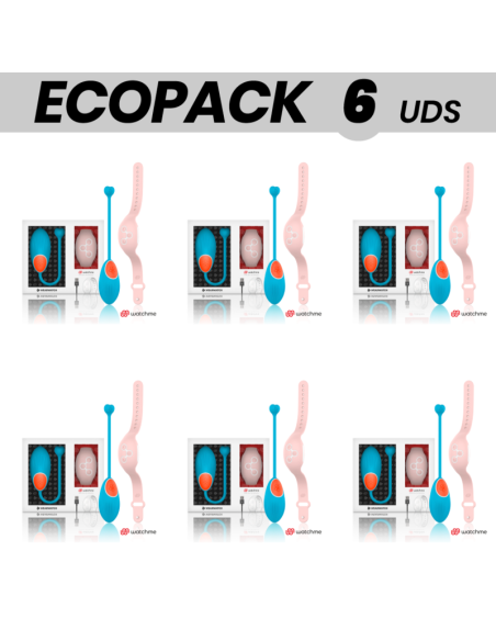 ECOPACK 6 VIENETAI - WEARWATCH EGG NUOTOLINIO VALDYMO TECHNOLOGIJA WATCHME MĖLYNA - ROŽINIS