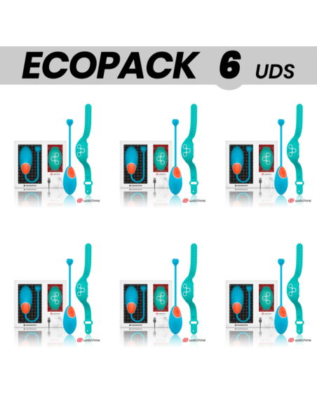 ECOPACK 6 UNITS - WEARWATCH EGG REMOTE CONTROL TECHNOLOGY WATCHME BLUE - AQUAMARINE