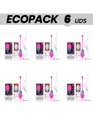 ECOPACK 6 UNITS - WEARWATCH EGG REMOTE CONTROL TECHNOLOGY WATCHME FUCHSIA - SNOW