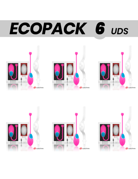 ECOPACK 6 UNITS - WEARWATCH EGG REMOTE CONTROL TECHNOLOGY WATCHME FUCHSIA - SNOW