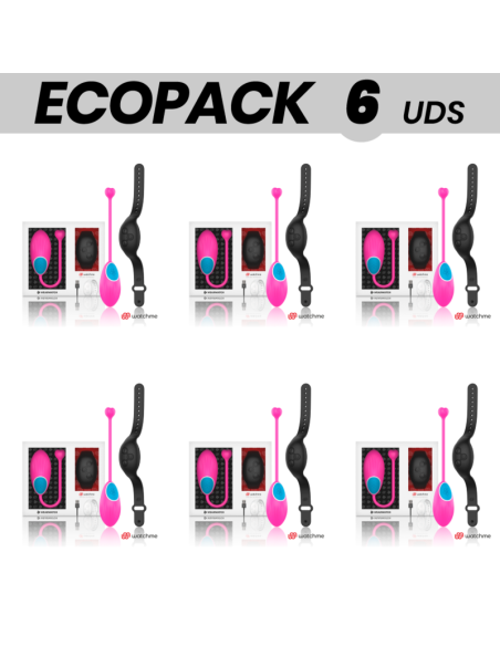 ECOPACK 6 UNITS - WEARWATCH EGG REMOTE CONTROL TECHNOLOGY WATCHME FUCHSIA - JET