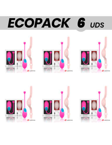 ECOPACK 6 UNITS - WEARWATCH EGG REMOTE CONTROL TECHNOLOGY WATCHME FUCHSIA - PINK