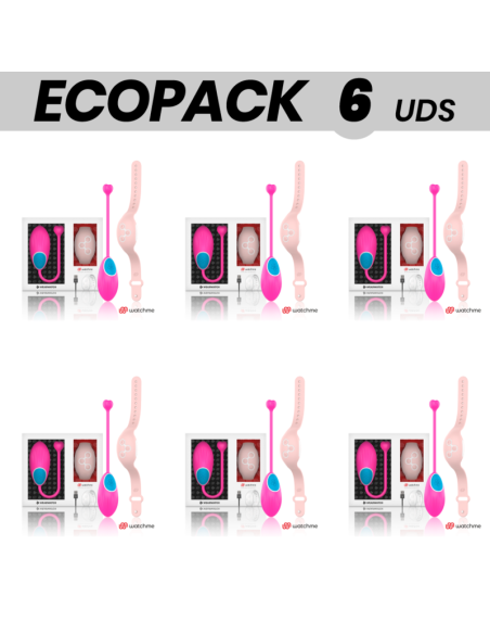 ECOPACK 6 UNITS - WEARWATCH EGG REMOTE CONTROL TECHNOLOGY WATCHME FUCHSIA - PINK