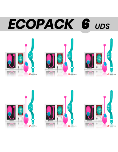 ECOPACK 6 UNITS - WEARWATCH EGG REMOTE CONTROL TECHNOLOGY WATCHME FUCHSIA - SEAWATER