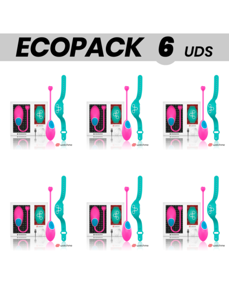 ECOPACK 6 UNITS - WEARWATCH EGG REMOTE CONTROL TECHNOLOGY WATCHME FUCHSIA - SEAWATER