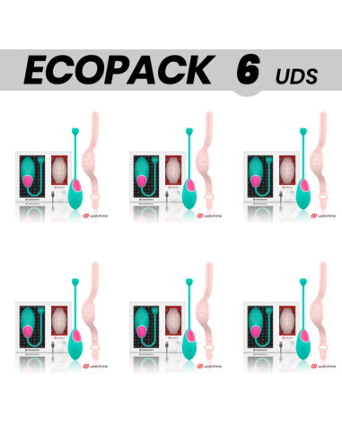ECOPACK 6 UNITS - WEARWATCH EGG REMOTE CONTROL TECHNOLOGY WATCHME SEA WATER - PINK