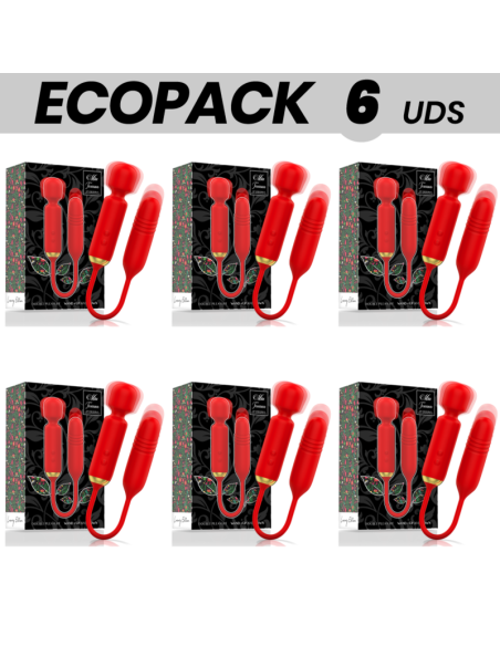 ECOPACK 6 UNITS - MIA TOSCANA DOUBLE PLEASURE WAND UP AND DOWN