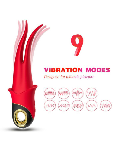 ARMONY - SHADOW VIBRATOR DOUBLE-HEAD TEASING RED