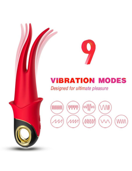 ARMONY - SHADOW VIBRATOR DOUBLE-HEAD TEASING RED