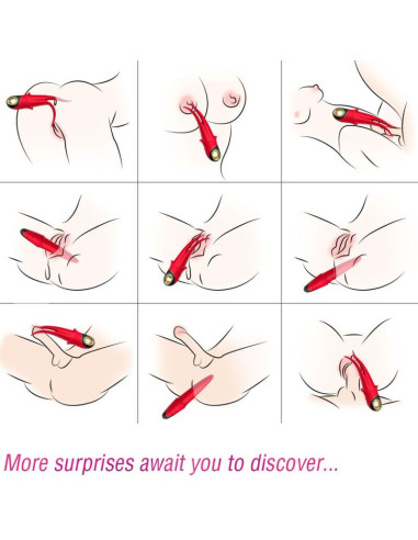 ARMONY - SHADOW VIBRATOR DOUBLE-HEAD TEASING RED