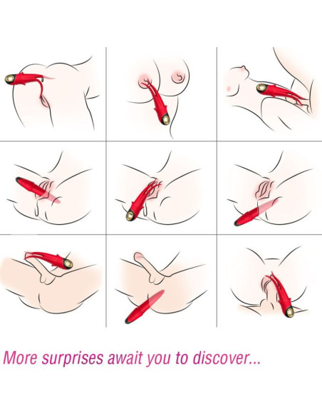 ARMONY - SHADOW VIBRATOR DOUBLE-HEAD TEASING RED