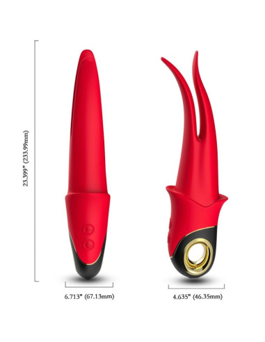ARMONY - SHADOW VIBRATOR DOUBLE-HEAD TEASING RED