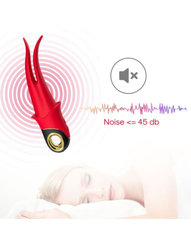 ARMONY - SHADOW VIBRATOR DOUBLE-HEAD TEASING RED